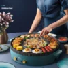 Multi-Function Hot Pot Barbecue One-Piece Pot Home Baking Tray Roasting and Frying Barbecue Machine Hotpot