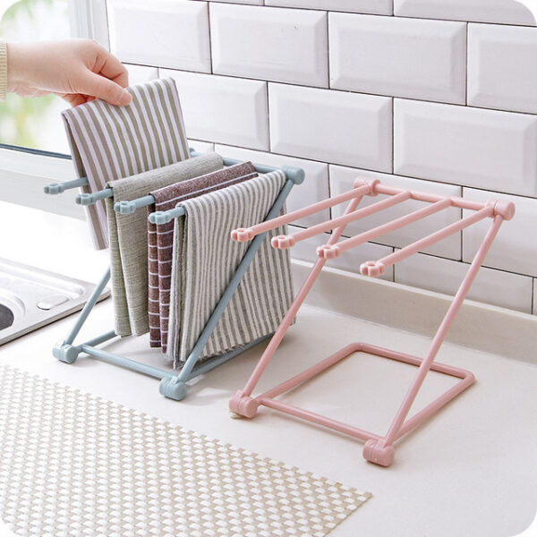 1256824291681.jpg Foldable Dishcloth Shelf Kitchen Accessories Gadget Organizer