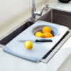 1414992101189.png Innovative Multi-Functional 3 in 1 Chopping Board Detachable Folding Drain Basket Sink Cutting Board