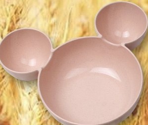 1533125059490.jpg Wheat Straw, Children's Bowl, Cartoon, Wheat Chopsticks, Fork Spoon, Fruit Dish, Mickey's Bowl, Lovely Gift Set