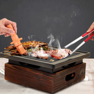 1619159440454.jpg Wooden Seat Korean Style Grill Pan Grill Household Smokeless