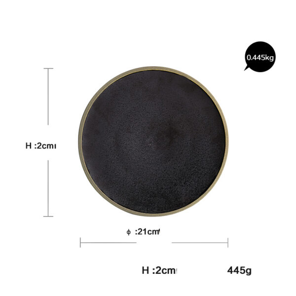 1650524418290.jpg Black crystal large plate ceramic plate home dessert plate round flat plate