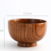 Wooden round wooden bowl