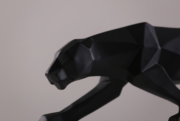 2009646035844.png Modern Abstract Black Panther Sculpture