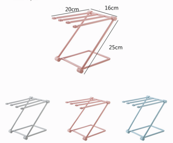 2110142505459.png Foldable Dishcloth Shelf Kitchen Accessories Gadget Organizer