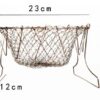 Deep Fry Basket Stainless Steel Multi-function Foldable Chef Cooking Basket Flexible Kitchen Tool for Fried Food Washing Fruits Vegetables