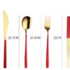 282eee0a-1444-41da-9eb8-ba2e2f134b34.jpg 304 Dinnerware Set Flatware Kitchen Accessories Camping Travel Sets Gold Knife Fork Spoon Portable Cutlery Sets With Case