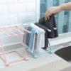 3725475049749.png Foldable Dishcloth Shelf Kitchen Accessories Gadget Organizer