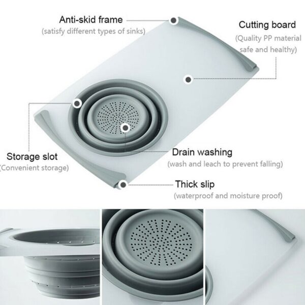 515616407614.jpg Innovative Multi-Functional 3 in 1 Chopping Board Detachable Folding Drain Basket Sink Cutting Board