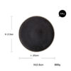 6729970307175.jpg Black crystal large plate ceramic plate home dessert plate round flat plate