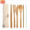 Portable Bamboo Tableware 6-Piece Set