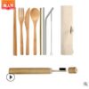 Portable Bamboo Tableware 6-Piece Set