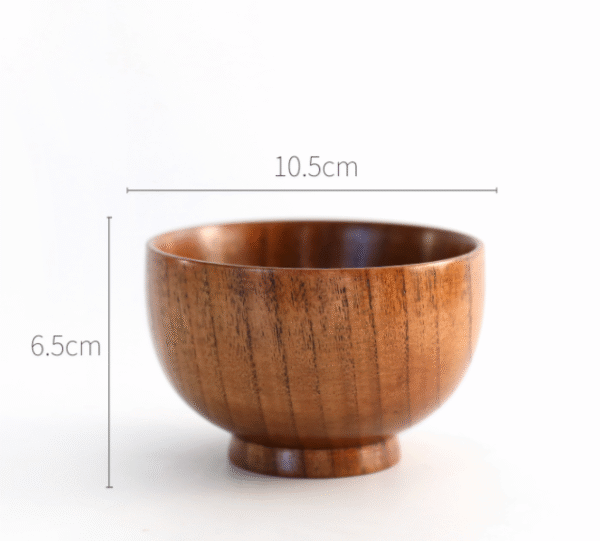 Wooden round wooden bowl