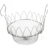 Stainless Steel Telescopic Folding Basket Frying Basket French Fries Degreasing Kitchen Tool