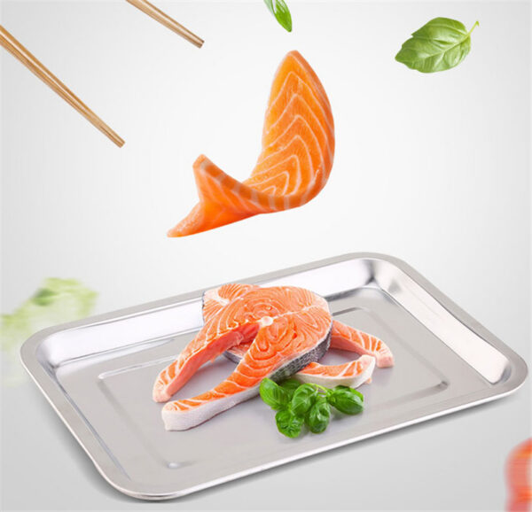 dde04e93-51a1-4780-b0d5-ab61bcdb7479.jpg Stainless Steel Storage Trays Square Plate Thickening Pans Rectangular Tray Barbecue Deep Rice Dishes Bbq Kitchen Accessories