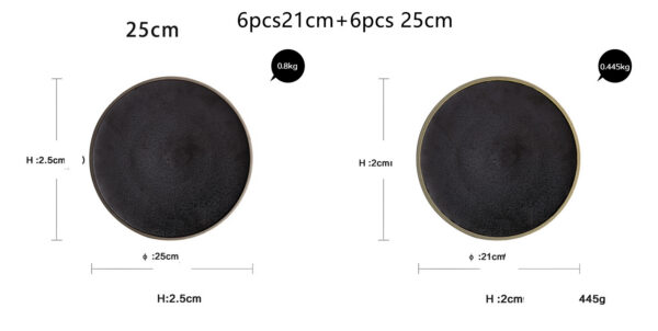 f27a6d1c-da58-4015-b914-1f5e7730e278.jpg Black crystal large plate ceramic plate home dessert plate round flat plate